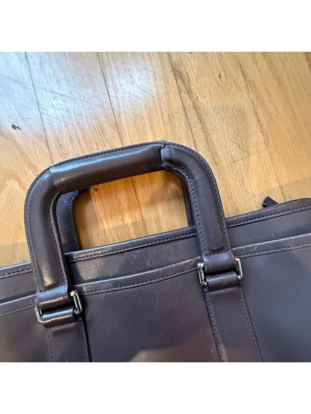 Vintage Coach Brown Leather Messenger Bag *Imperfections F1369